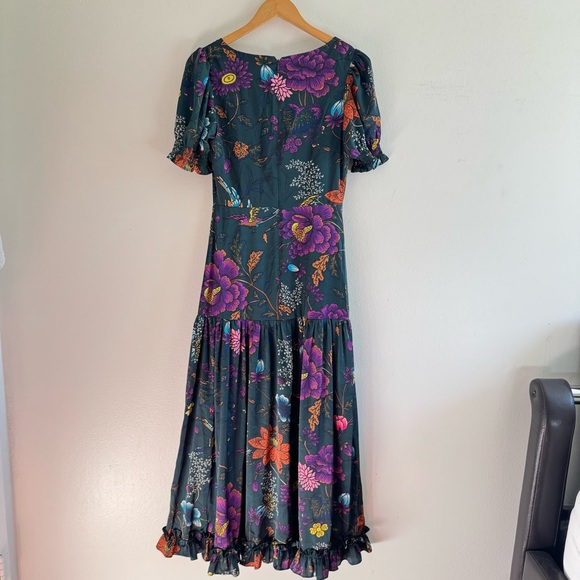 Anthropologie Hutch Puff Sleeve Floral Maxi Dress size 0 - Picture 11 of 13